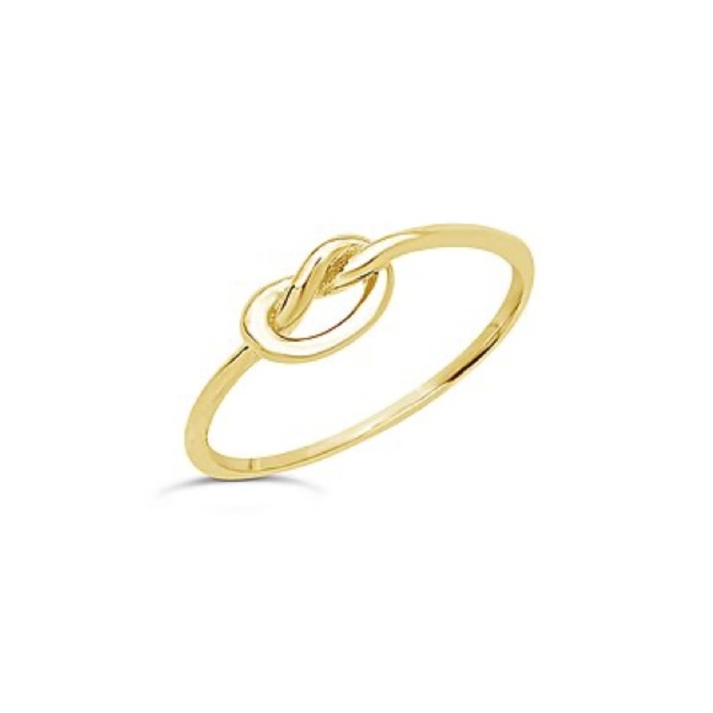 STERLING FOREVER Gold Love Knot Ring - Size 7